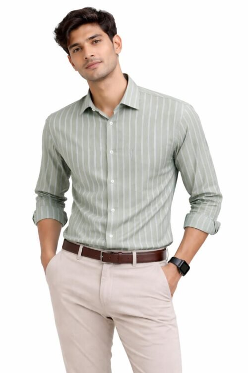 SAGE STRIPE SHIRT