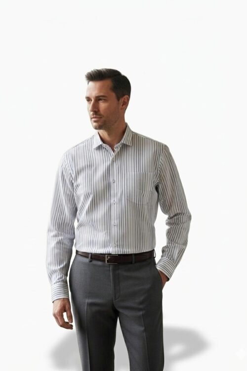 White Fine-Line Shirt