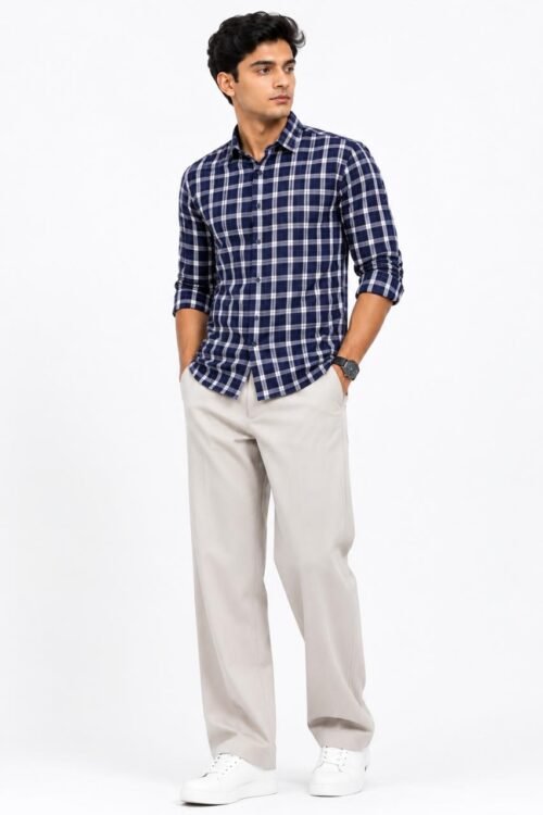 NAVY BLUE CASUAL SHIRT